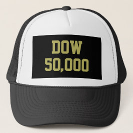 Dow 50.000 beursviering trucker pet