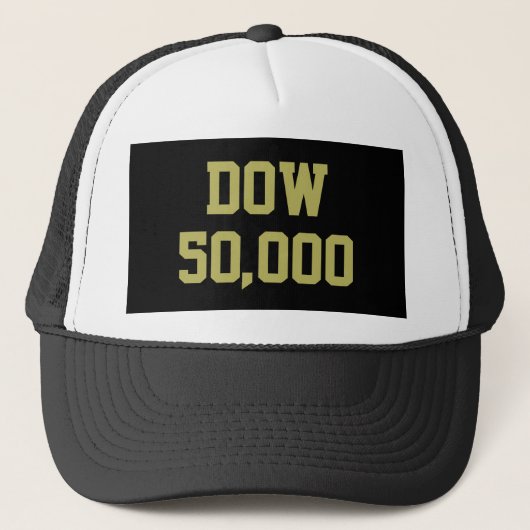 Dow 50.000 beursviering trucker pet (Voorkant)