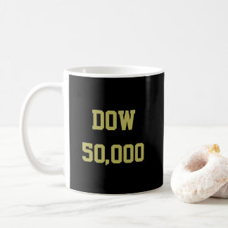 Dow 50.000 Viering op de aandelenmarkt Koffiemok