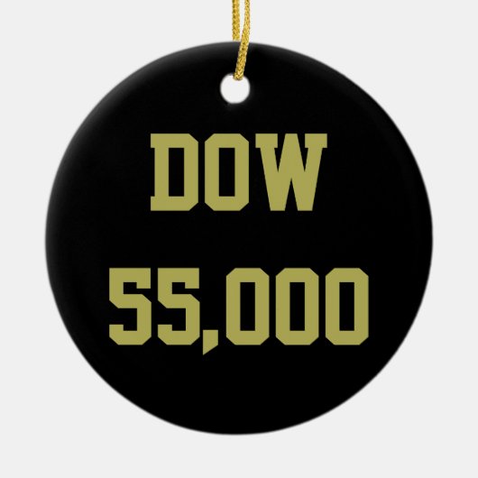 Dow 55000 beursviering keramisch ornament (Voorkant)