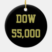 Dow 55000 beursviering keramisch ornament (Achterkant)