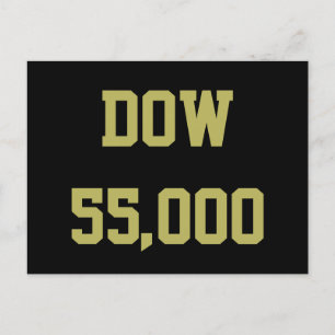 Dow 55.000 Aandelenmarkt Feest Briefkaart