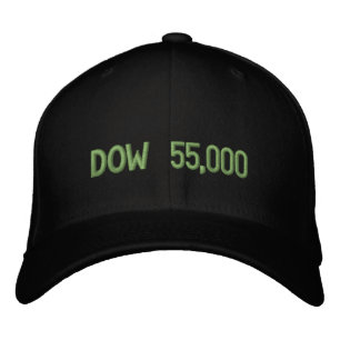 Dow 55.000 Aandelenmarkt Feest Geborduurde Pet