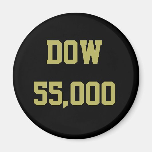Dow 55.000 Aandelenmarkt Feest Magneet (Voorkant)