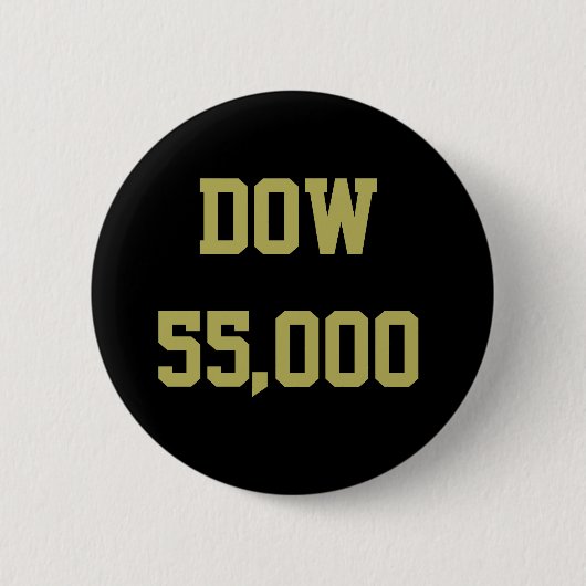 Dow 55.000 Aandelenmarkt Feest Ronde Button 5,7 Cm (Voorkant)