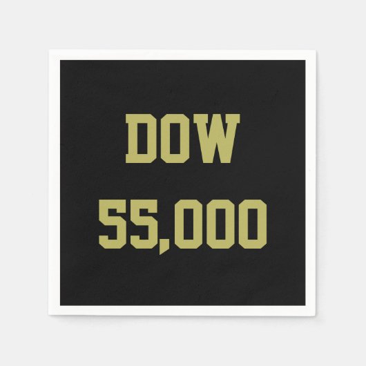 Dow 55.000 Aandelenmarkt Feest Servet (Voorkant)
