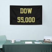 Dow 55.000 Aandelenmarkt Feest Spandoek (Beurs)