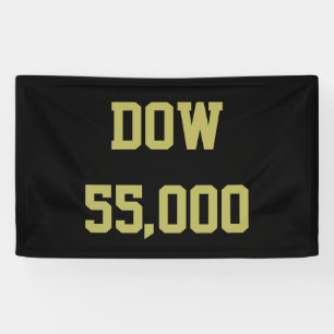 Dow 55.000 Aandelenmarkt Feest Spandoek