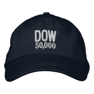 DOW Stock Market 50K 50.000 2025 Aangepast borduur Geborduurde Pet