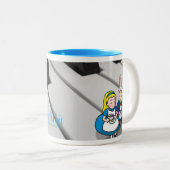 Dowa 2011_02 tweekleurige koffiemok (Voorkant rechts)