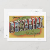 Dowagiac, Michigan - Large Letter Scenes 2 Briefkaart (Voorkant / Achterkant)