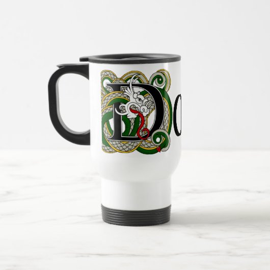 Dowd Celtic Dragon Travel Mug Reisbeker (Links)
