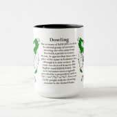 Dowling Family Coat of Arms Mok (Midden)