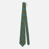 Dowling Tartan Bright Blue and Green Pset Pattern Stropdas (Voorkant)