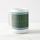 Dowling Tartan Pattern Blue Irish Pset Koffiemok (Voorkant links)