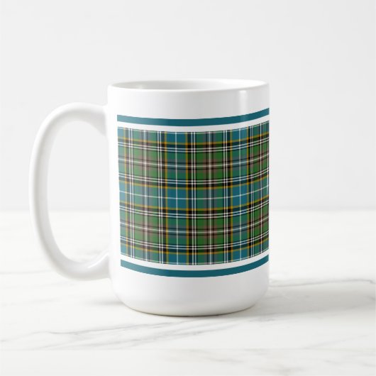Dowling Tartan Pattern Blue Irish Pset Koffiemok (Links)