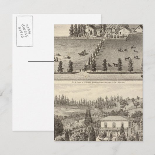 Dowling, woningen van Marston Briefkaart (Voorkant / Achterkant)