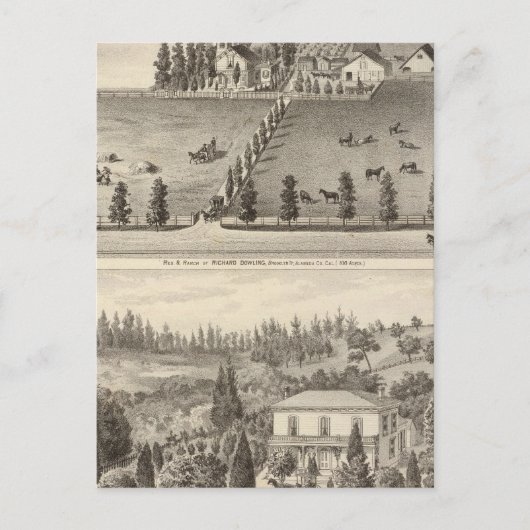 Dowling, woningen van Marston Briefkaart (Voorkant)