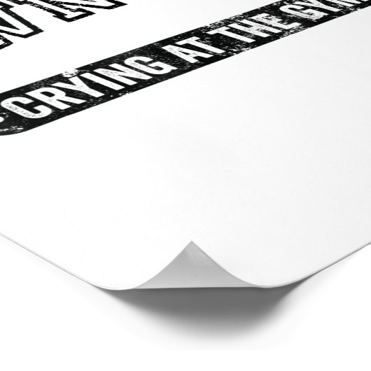 Down Bad Crying At The Gym Funny Workout Poster (Hoek)