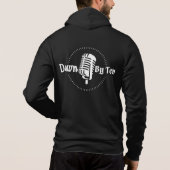 Down By Ten Zip Hoodie - Witte Logo voor en achter (Achterkant)