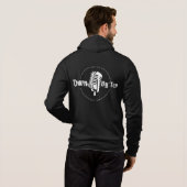 Down By Ten Zip Hoodie - Witte Logo voor en achter (Achterkant volledig)