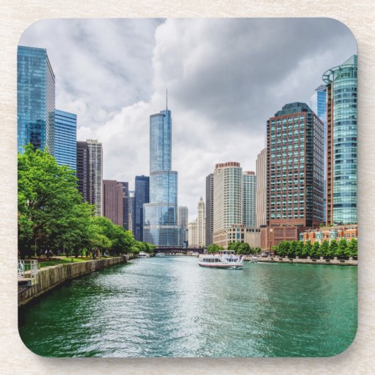 Down Chicago Bier Onderzetter (Voorkant)