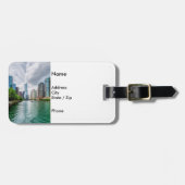 Down Chicago River Bagagelabel (Voorkant horizontaal)