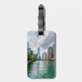 Down Chicago River Bagagelabel (Achterkant verticaal)