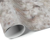 Down Comforter Feathers Fotografie Funny Cadeaupapier (Rol Hoek)