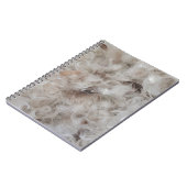 Down Comforter Feathers Fotografie Funny Notitieboek (Linkerzijde)