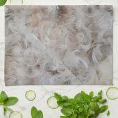 Down Comforter Feathers Fotografie Funny Theedoek (Gevouwen)