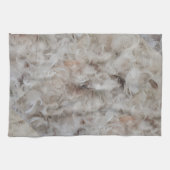 Down Comforter Feathers Fotografie Funny Theedoek (Horizontaal)