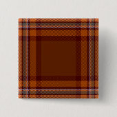 Down County Irish Tartan Vierkante Button 5,1 Cm (Voorkant)