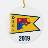 Down East Cruisers Loop (Gold, 2019) Keramisch Ornament (Voorkant)