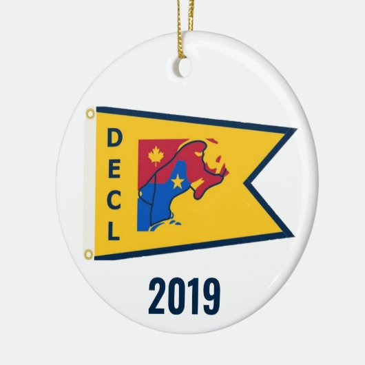 Down East Cruisers Loop (Gold, 2019) Keramisch Ornament (Links)