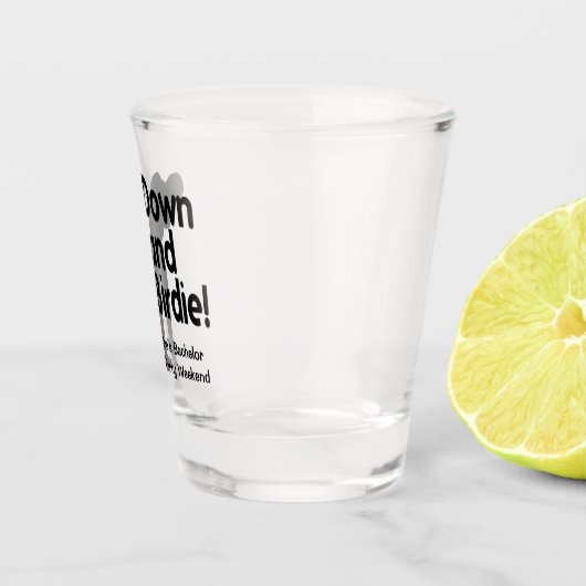 Down en Birdie Shot Glas (Rechts)
