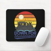 Down For Shenanigans Pontoonboot Feest Crew Boot Muismat (Met muis)