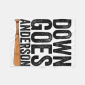 DOWN GAAT ANDERSON GRAPPIGE HONKBAL cadeau ANDERSO Fleece Deken (Voorkant (Horizontaal))