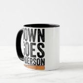 DOWN GAAT ANDERSON GRAPPIGE HONKBAL cadeau ANDERSO Mok (Voorkant links)