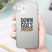 DOWN GAAT ANDERSON GRAPPIGE HONKBAL cadeau ANDERSO Sticker (Telefoon)