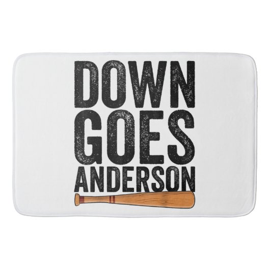 DOWN GOES ANDERSON GRAPPIG HONKBALGESCHENK ANDERSO BADMAT (Voorkant)