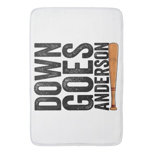 DOWN GOES ANDERSON GRAPPIG HONKBALGESCHENK ANDERSO BADMAT (Voorkant Verticaal)
