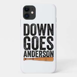 DOWN GOES ANDERSON GRAPPIG HONKBALGESCHENK ANDERSO Case-Mate iPhone CASE