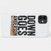 DOWN GOES ANDERSON GRAPPIG HONKBALGESCHENK ANDERSO Case-Mate iPhone CASE (Achterkant (horizontaal))