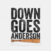 DOWN GOES ANDERSON GRAPPIG HONKBALGESCHENK ANDERSO FLEECE DEKEN (Voorkant)