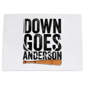 DOWN GOES ANDERSON GRAPPIG HONKBALGESCHENK ANDERSO GROOT CADEAUZAKJE (Voorkant)