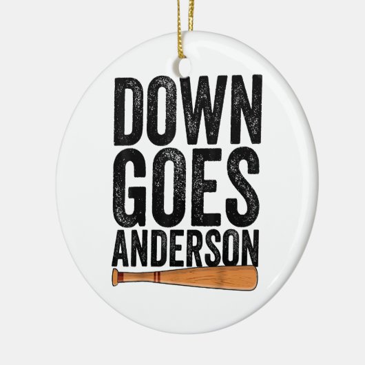 DOWN GOES ANDERSON GRAPPIG HONKBALGESCHENK ANDERSO KERAMISCH ORNAMENT (Links)