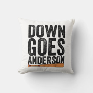 DOWN GOES ANDERSON GRAPPIG HONKBALGESCHENK ANDERSO KUSSEN