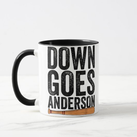 DOWN GOES ANDERSON GRAPPIG HONKBALGESCHENK ANDERSO MOK (Links)
