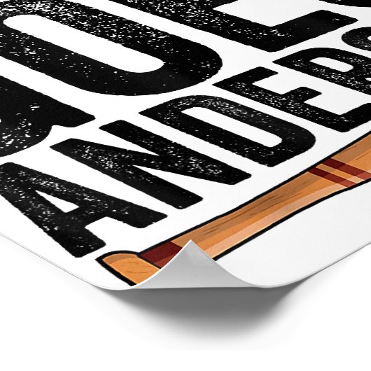 DOWN GOES ANDERSON GRAPPIG HONKBALGESCHENK ANDERSO POSTER (Hoek)